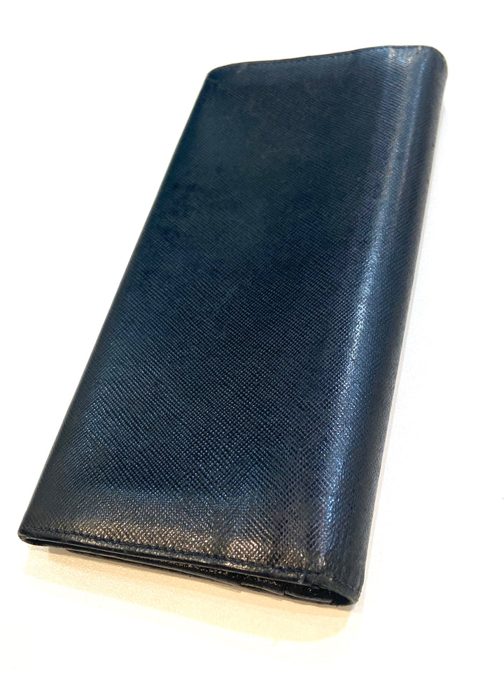 PRADA SAFFIANO LEATHER LUX VINTAGE CONTINENTAL WALLET
