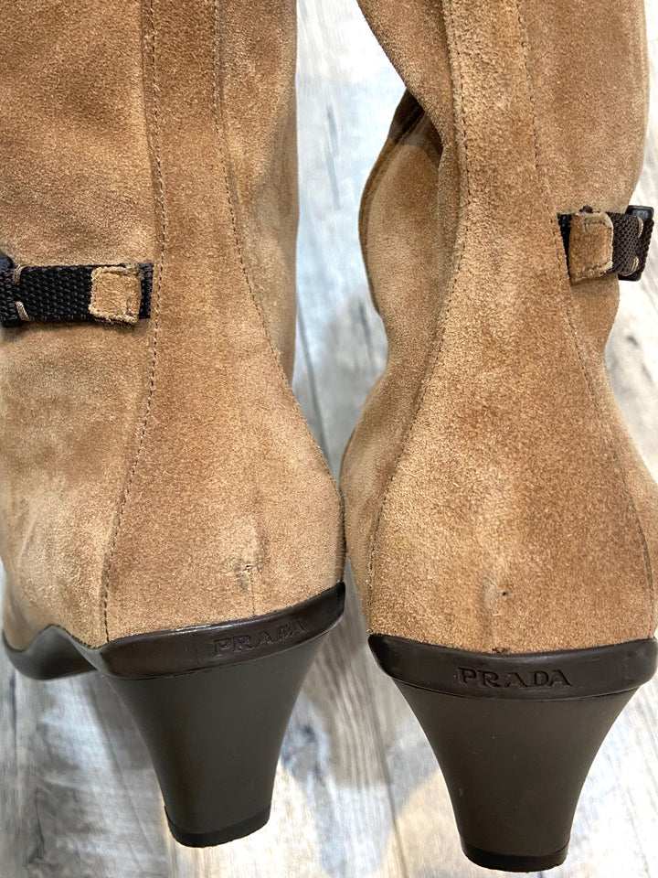 PRADA SUEDE TALL BOOTS