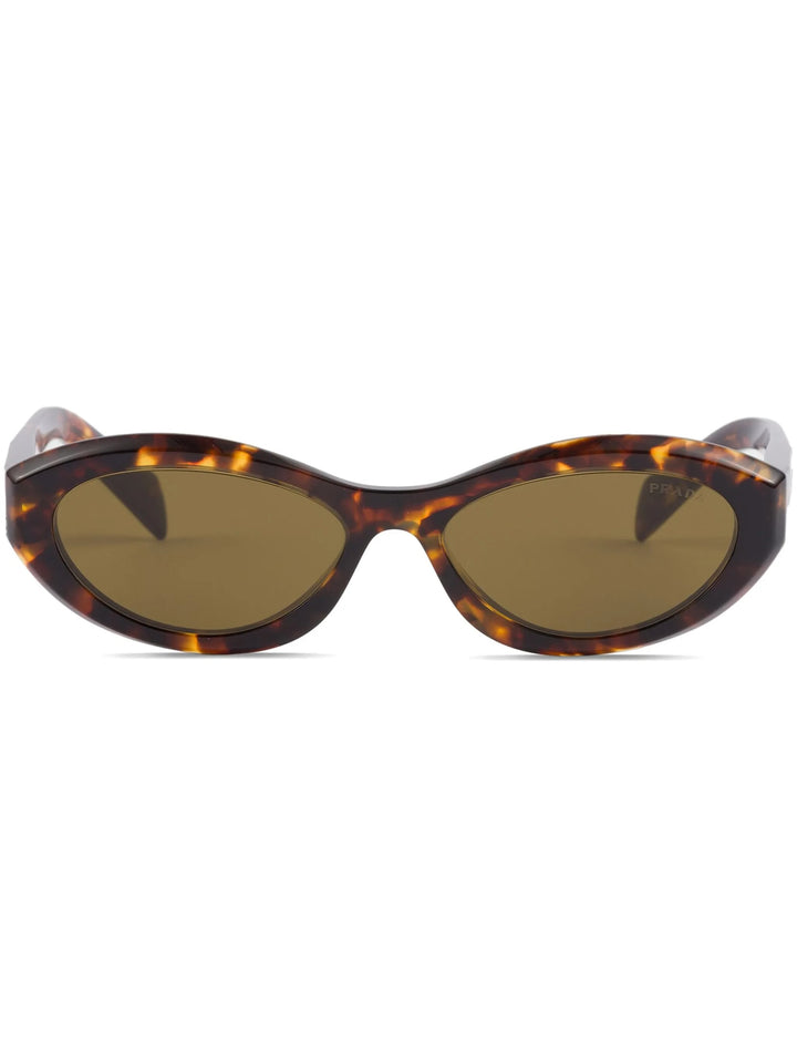 PRADA SYMBOLE OVAL FRAME SUNGLASSES