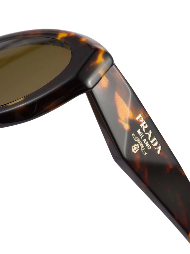PRADA SYMBOLE OVAL FRAME SUNGLASSES