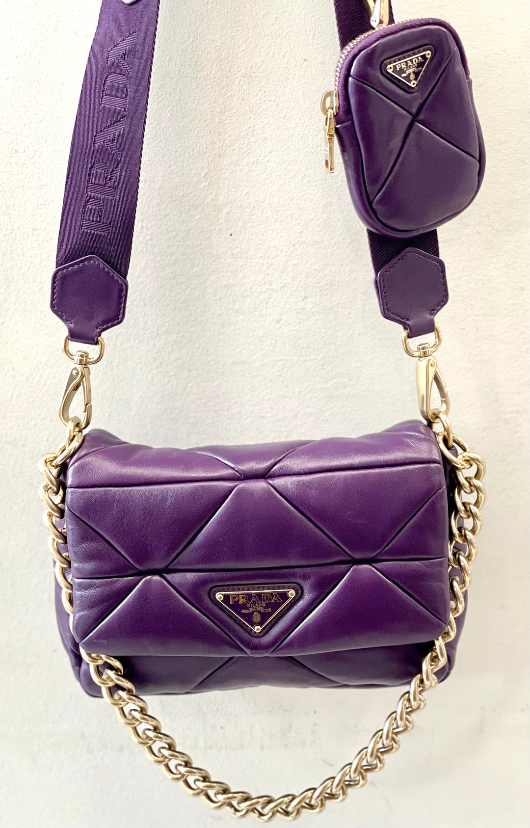 【PRADA】PATCHWORK SHOULDER BAG Prada System Nappa Patchwork Shoulder Bag | eBay