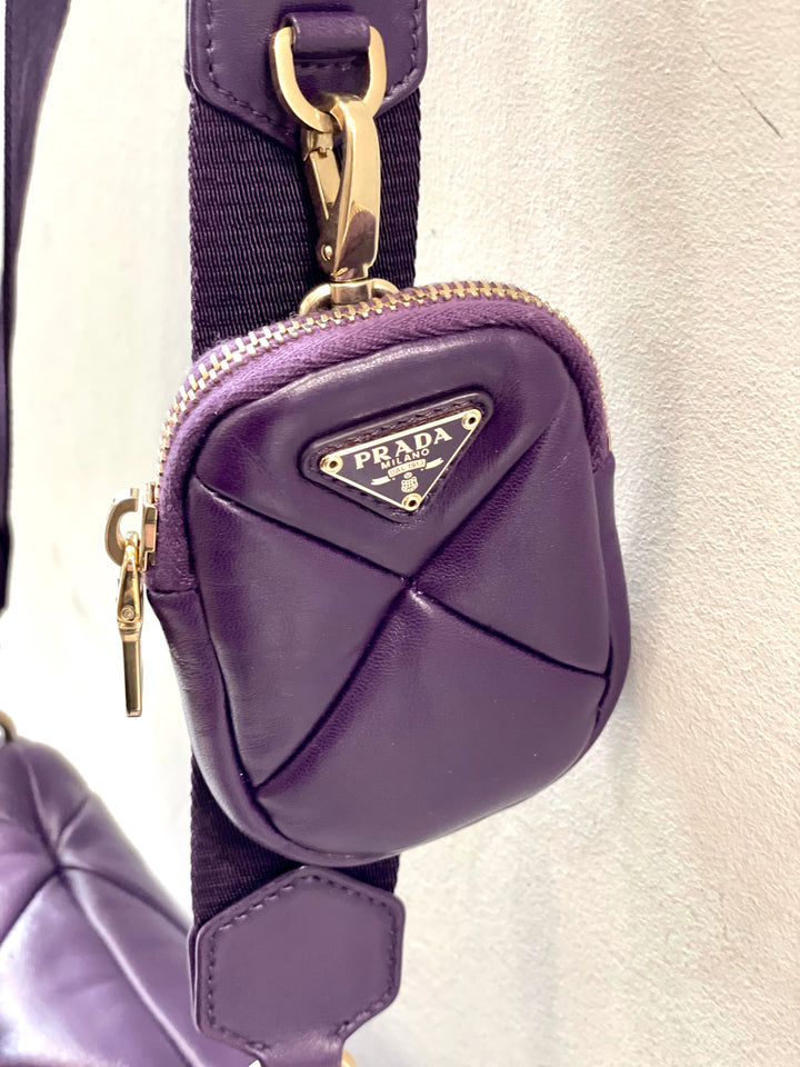 PRADA 紫 装飾付きバッグ PRADA 紫 装飾付きバッグ