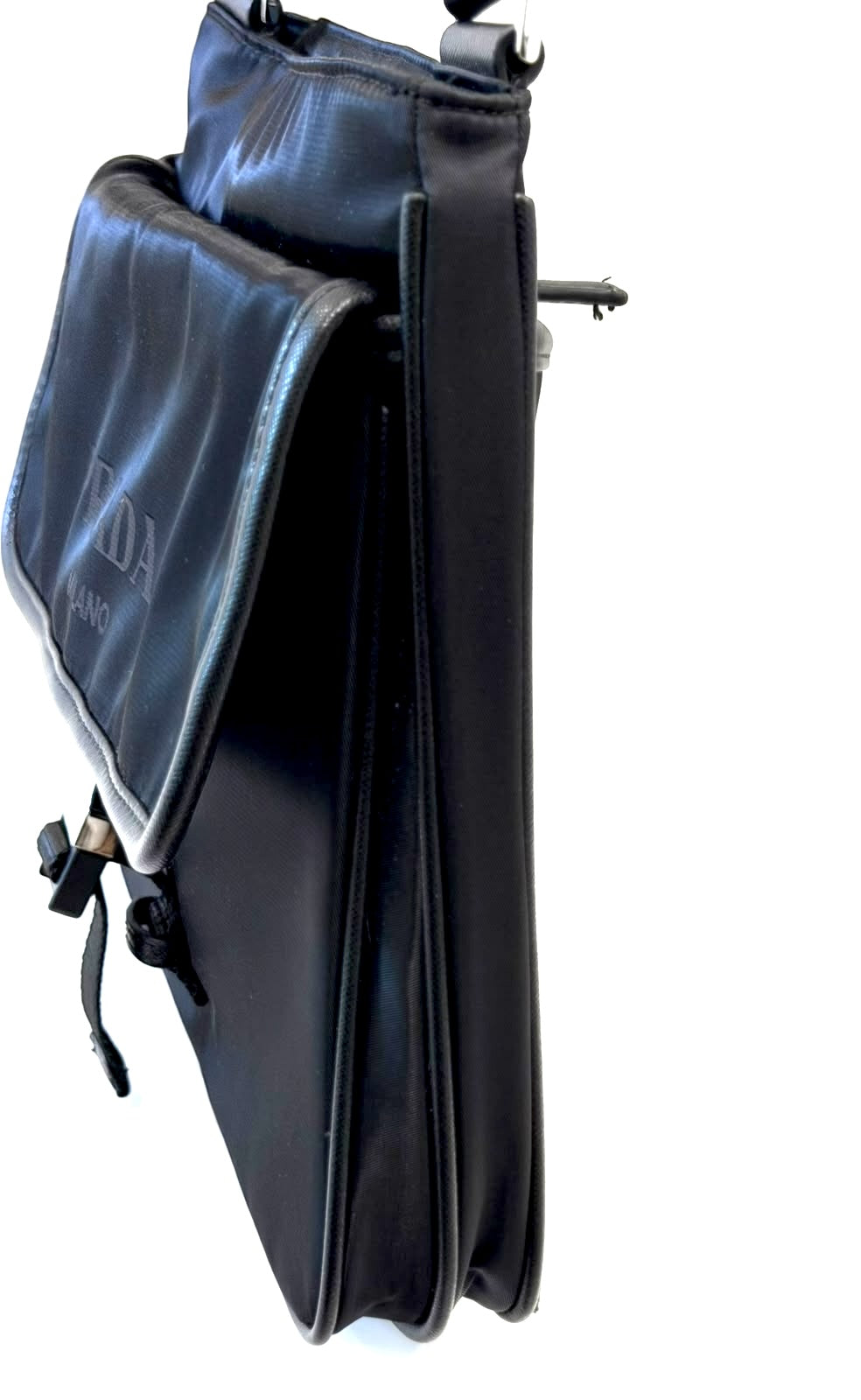 PRADA TESSUTO RE-NYLON BUCKLE MESSENGER BAG