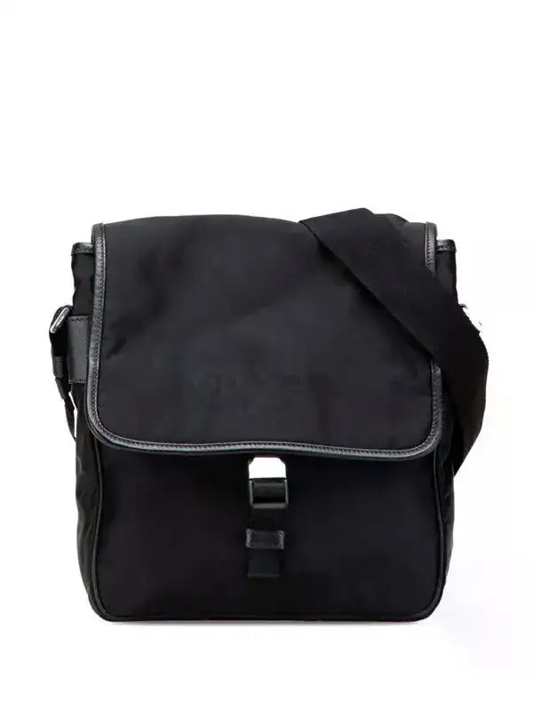 PRADA TESSUTO RE-NYLON BUCKLE MESSENGER BAG