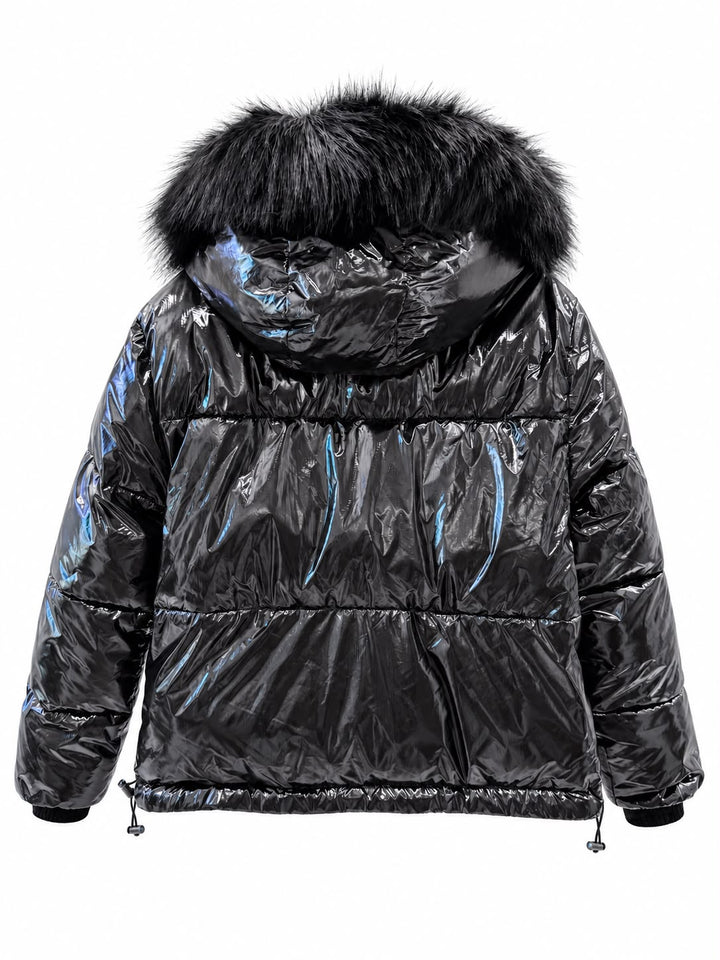 RAMY BROOK BLACK REVERSIBLE HOODED JACKET