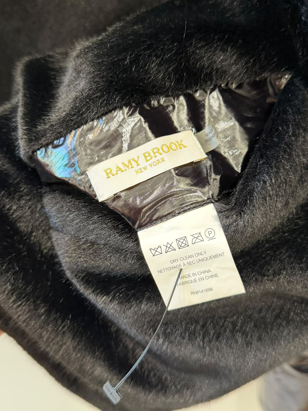 RAMY BROOK BLACK REVERSIBLE HOODED JACKET