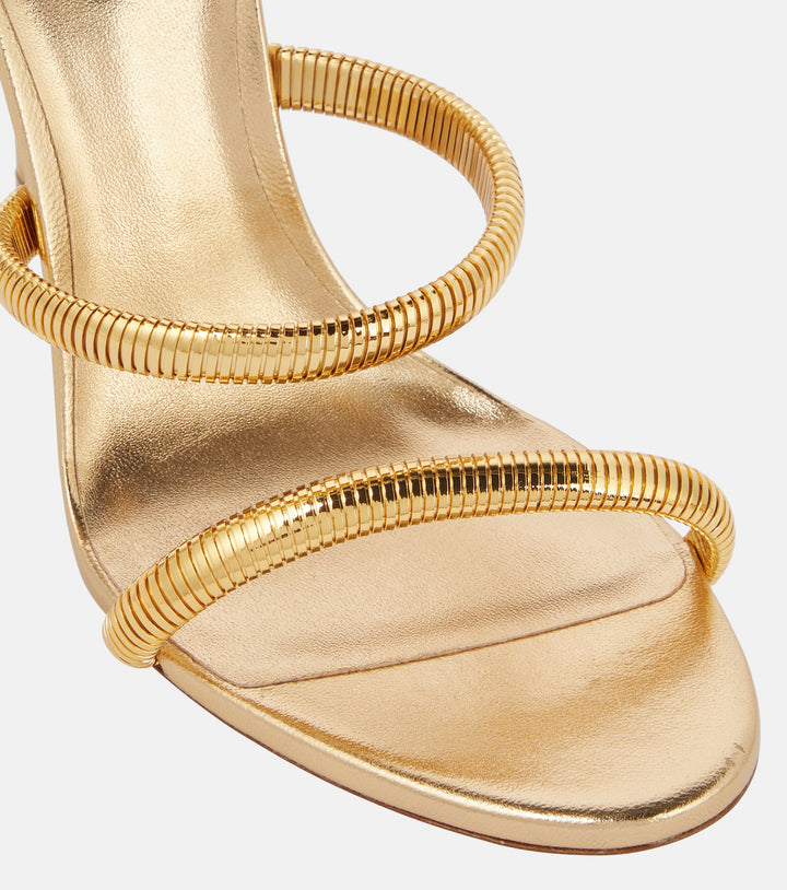 RENÉ CAOVILLA JUNIPER 105 CHAIN WRAP LEATHER SANDALS