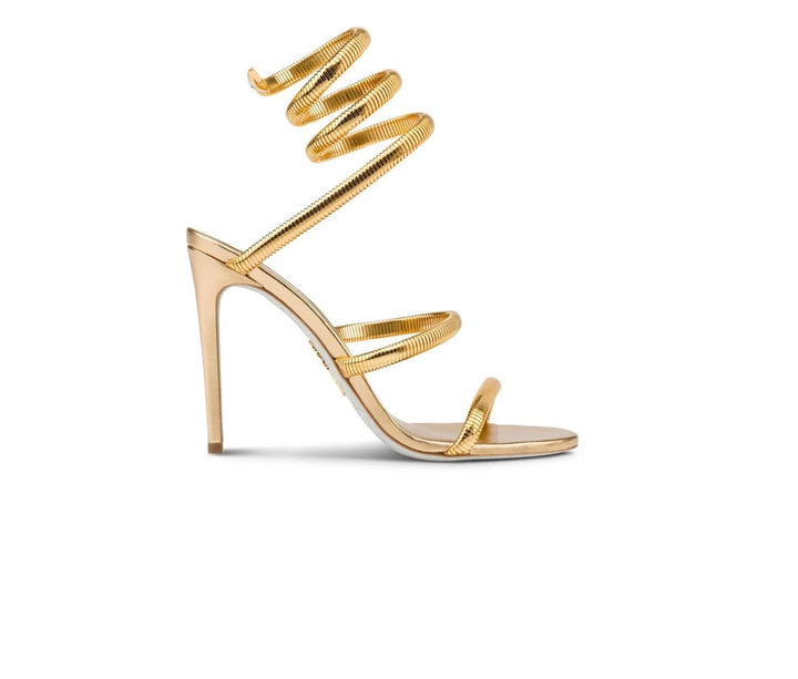 RENÉ CAOVILLA JUNIPER 105 CHAIN WRAP LEATHER SANDALS