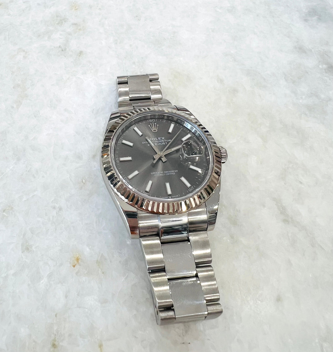ROLEX DATEJUST 41MM STAINLESS STEEL WATCH