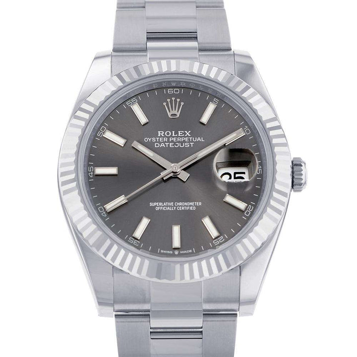 ROLEX DATEJUST 41MM STAINLESS STEEL WATCH