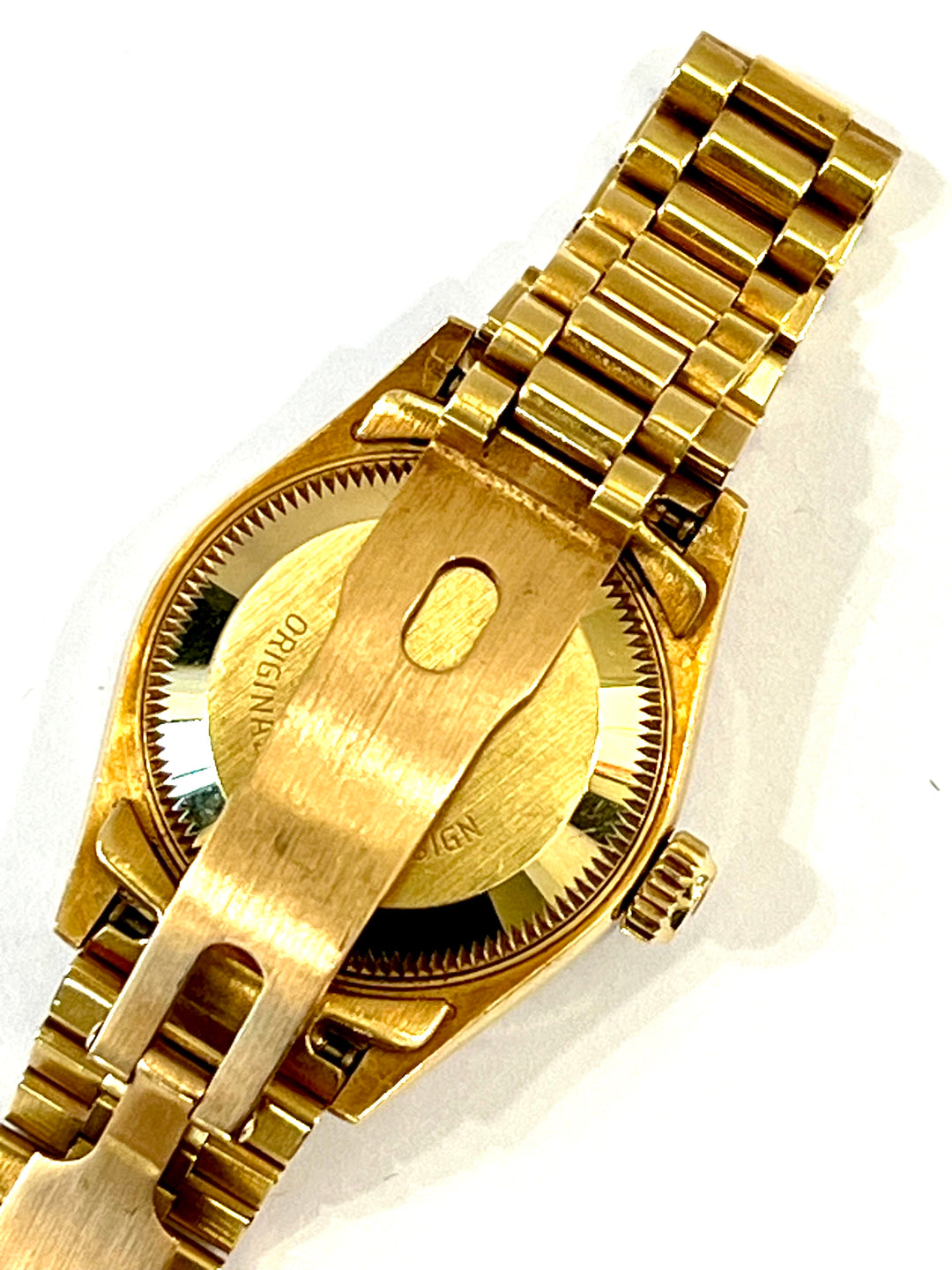 ROLEX 18K GOLD PRESIDENTIAL DATEJUST 26MM DIAMONDS WATCH