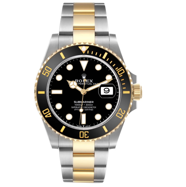 ROLEX SUBMARINER DATE STAINLESS STEEL &amp; 18K GOLD 41MM WATCH