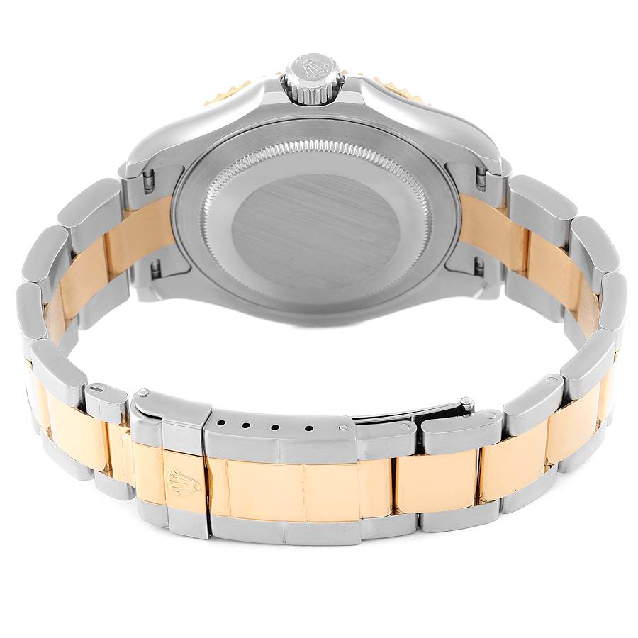 ROLEX YACHT-MASTER WHITE 18K YELLOW GOLD SS 40MM WATCH
