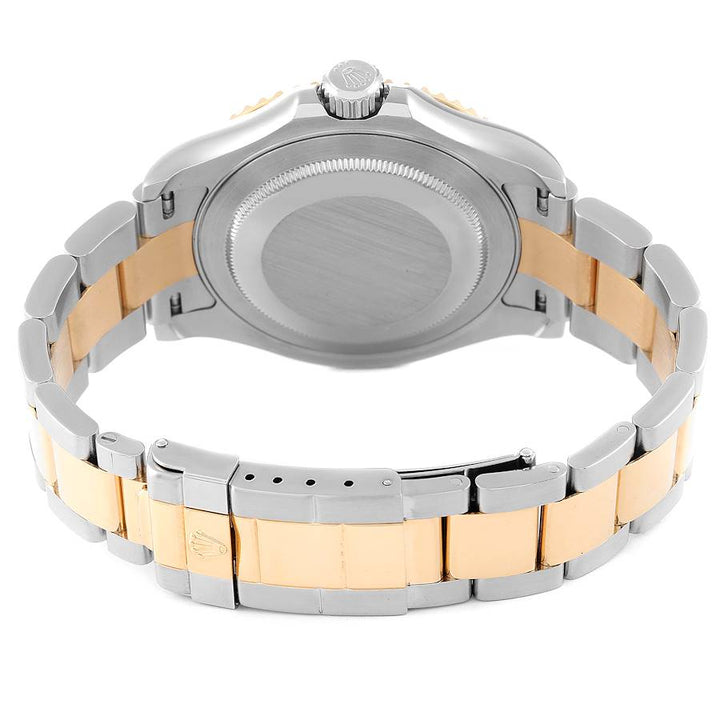 ROLEX YACHT-MASTER WHITE 18K YELLOW GOLD SS 40MM WATCH