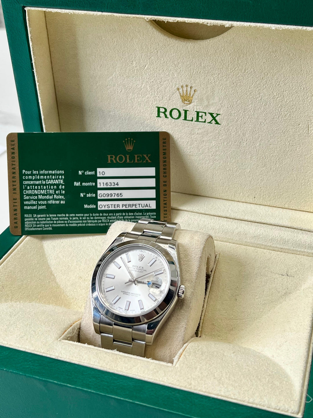 ROLEX DATEJUST 41MM STAINLESS STEEL 126300 WATCH