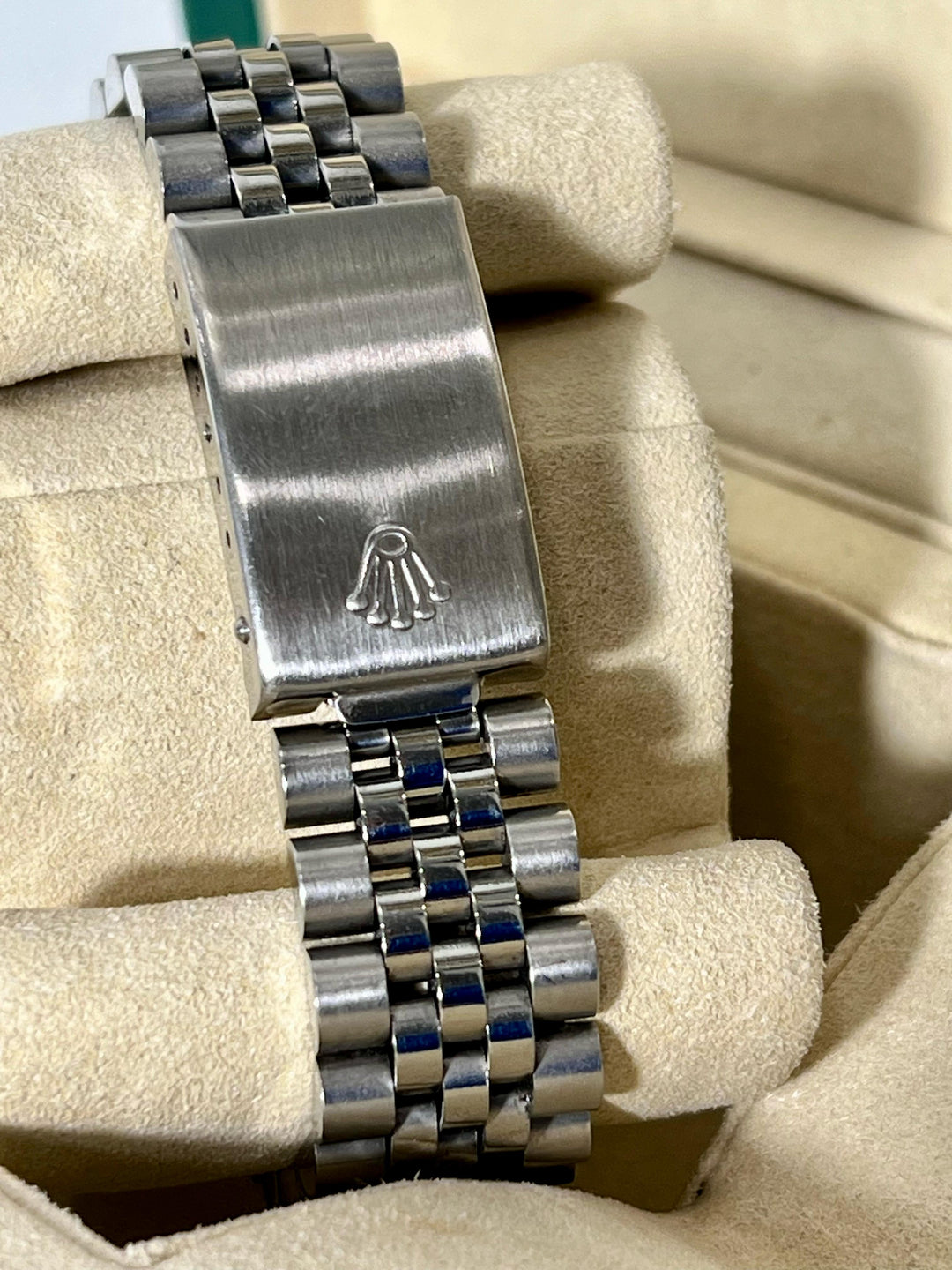 ROLEX DATEJUST STAINLESS STEEL 3.25CT AFTERMARKET DIAMOND BEZEL AND DIAL 36MM WATCH