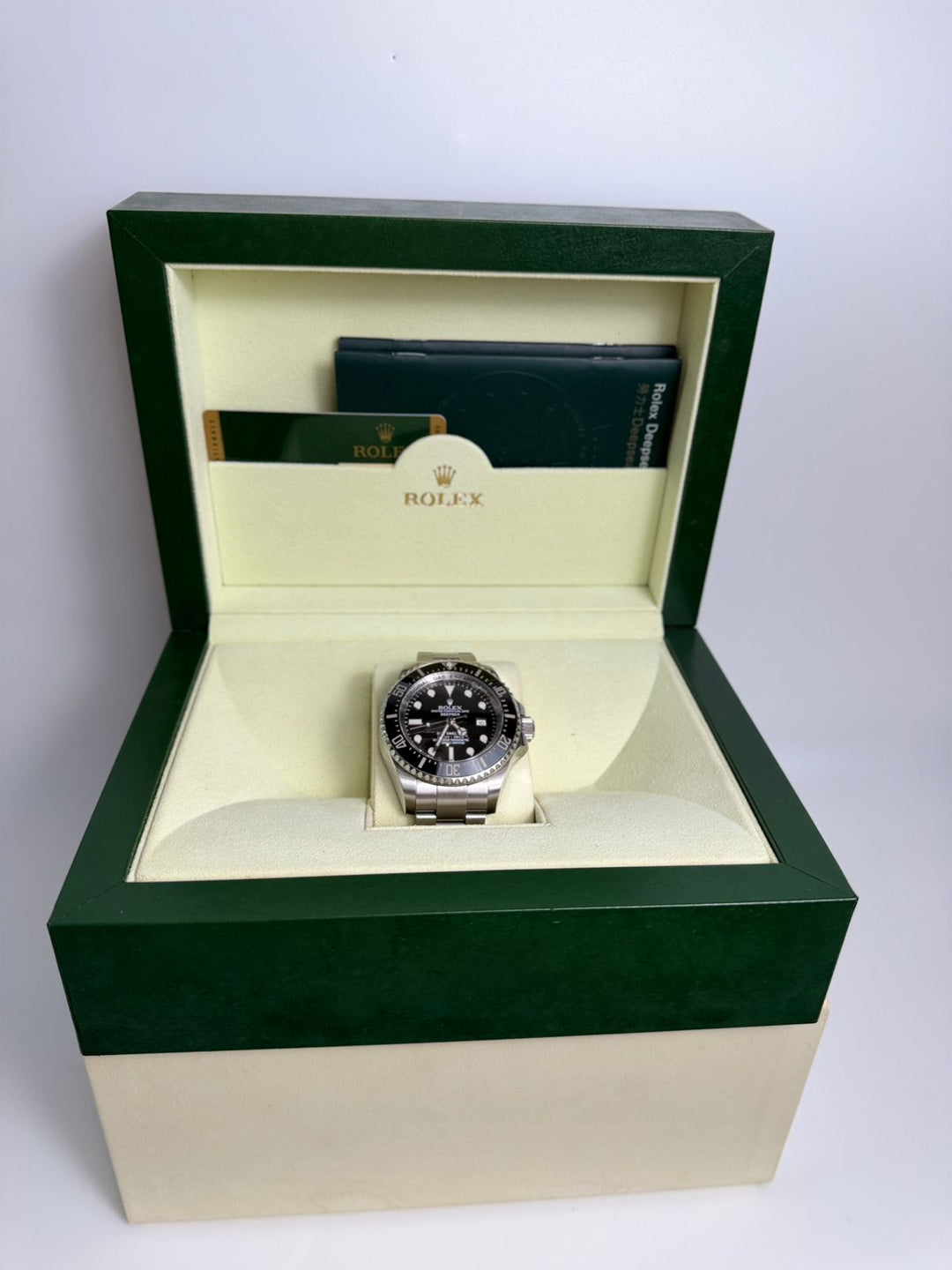 ROLEX DEEPSEA SEA- DWELLER 44MM STAINLESS STEEL WATCH