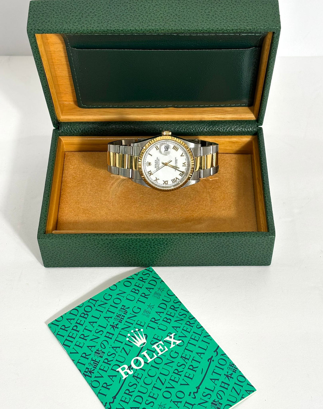 ROLEX OYSTER STEEL DATEJUST 36MM WATCH