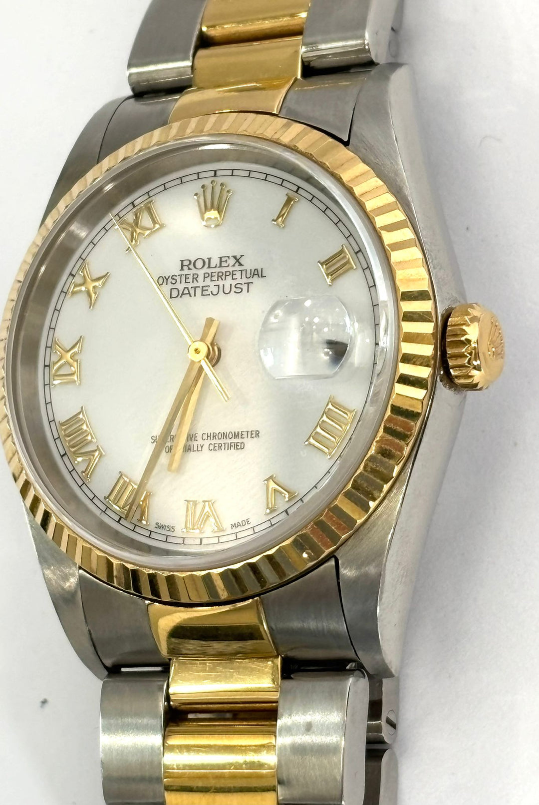 ROLEX OYSTER STEEL DATEJUST 36MM WATCH