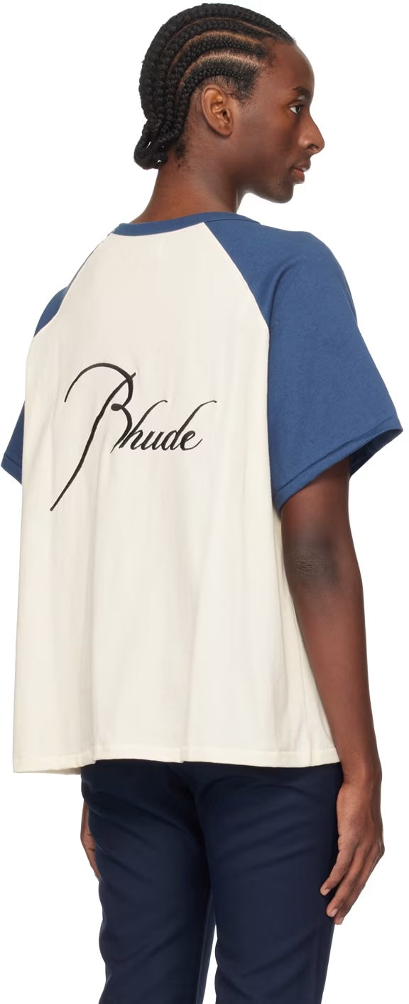 RHUDE LOGO RAGLAN T-SHIRT