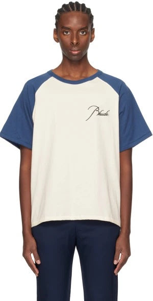 RHUDE LOGO RAGLAN T-SHIRT