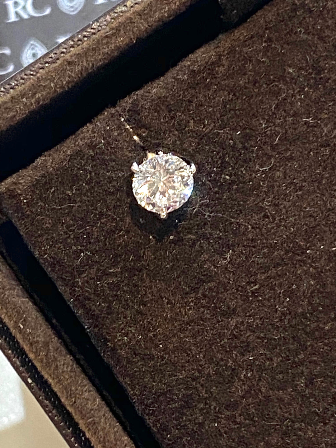 ROBERTO COIN 18K WHITE GOLD DIAMOND STUD EARRINGS