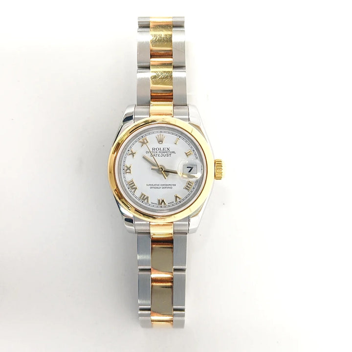 ROLEX OYSTER PERPETUAL DATEJUST 26MM LADIES TWO-TONE WATCH
