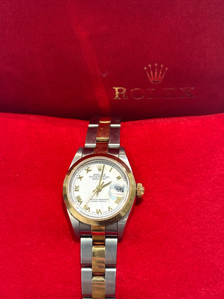 ROLEX OYSTER PERPETUAL DATEJUST 26MM LADIES TWO-TONE WATCH