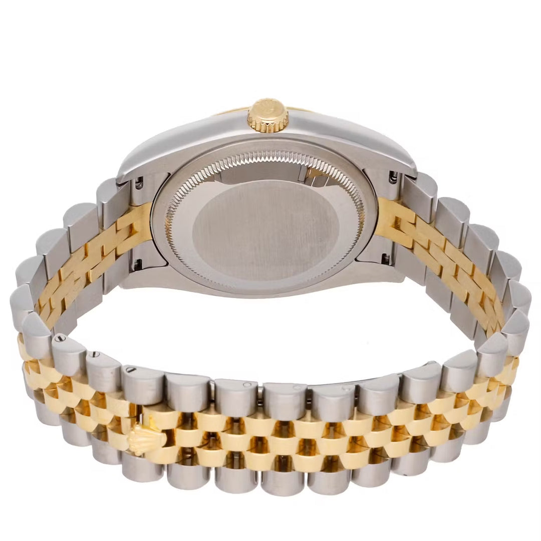 ROLEX OYSTER PERPETUAL DATEJUST 36MM STAINLESS STEEL 18K GOLD DIAMOND DIAL