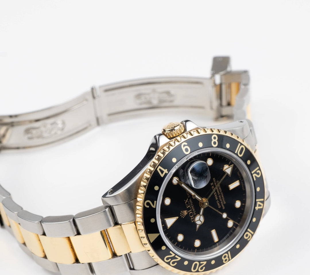 ROLEX OYSTER PERPETUAL GMT MASTER II 40MM TWO-TONE WATCH