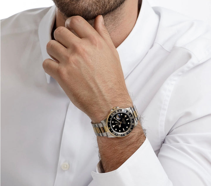 ROLEX OYSTER PERPETUAL GMT MASTER II 40MM TWO-TONE WATCH