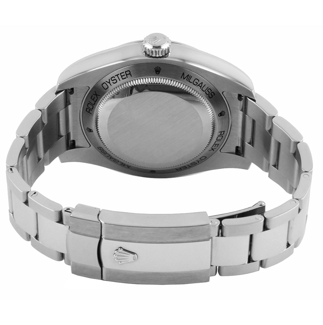 ROLEX OYSTER MILGAUSS GREEN CRYSTAL 116400GV MEN&