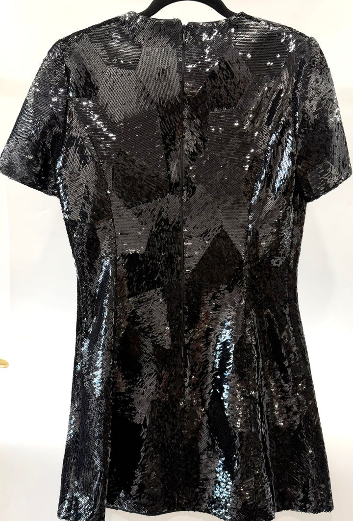 SAINT LAURENT PARIS SQUIN MINI DRESS