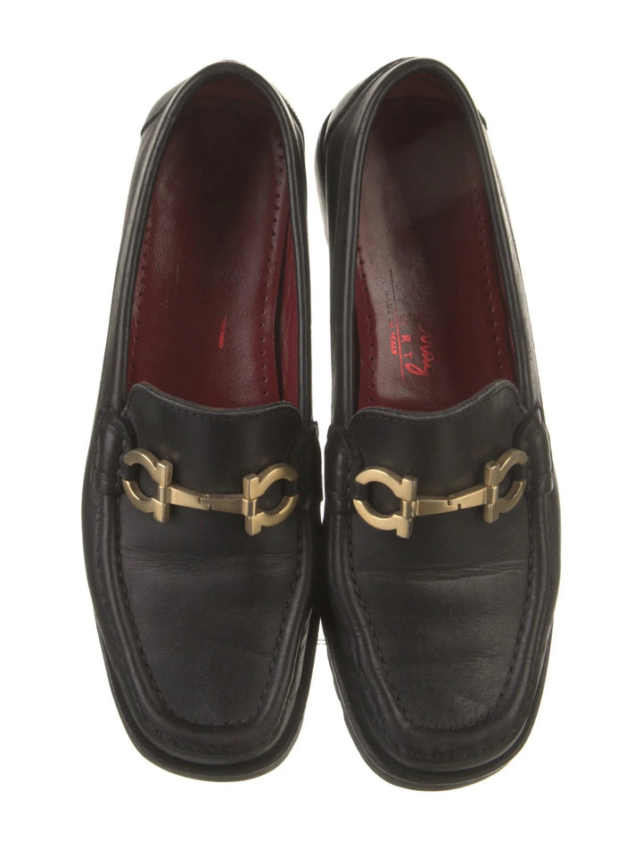 SALVATORE FERRAGAMO GANCINI LEATHER LADIES LOAFERS