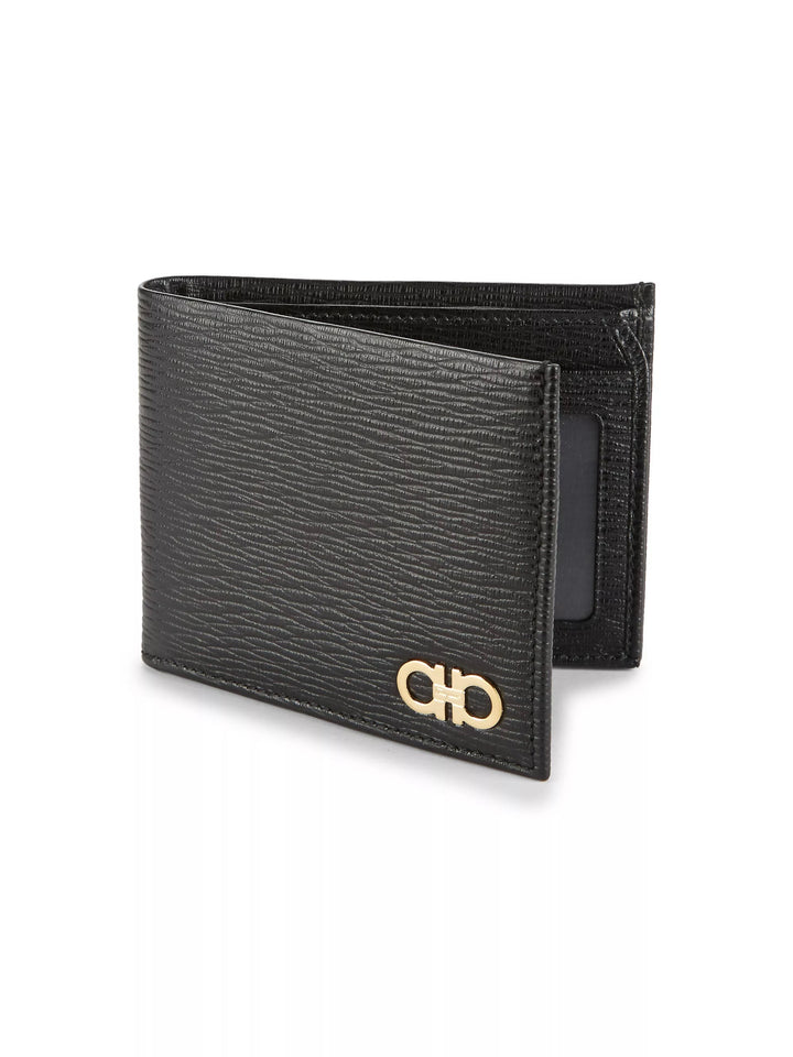 SALVATORE FERRAGAMO REVIVAL BI-FOLD LEATHER WALLET