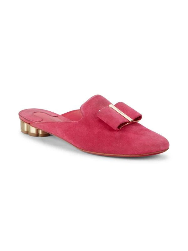 SALVATORE FERRAGAMO SCIACCA T VARA BOW MULES