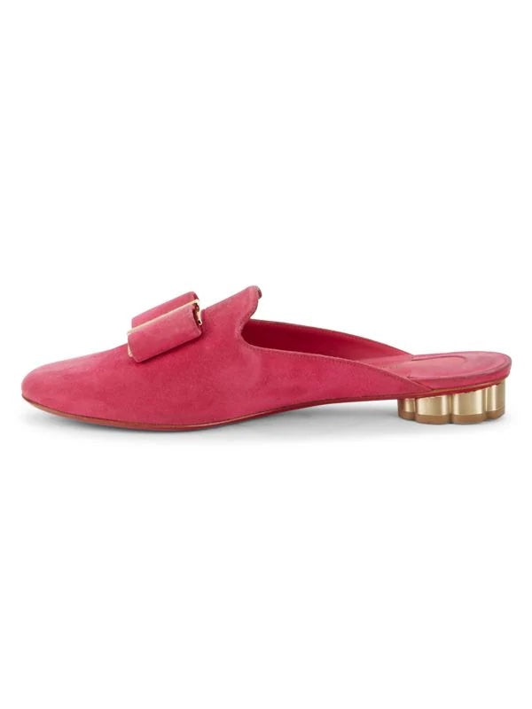 SALVATORE FERRAGAMO SCIACCA T VARA BOW MULES