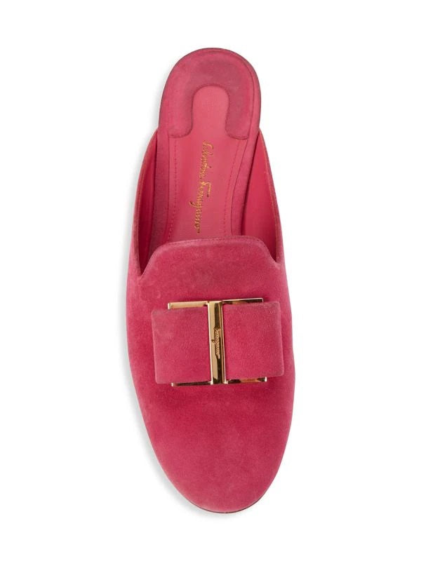 SALVATORE FERRAGAMO SCIACCA T VARA BOW MULES