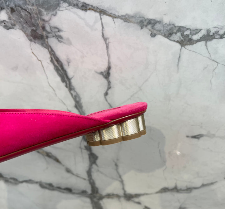 SALVATORE FERRAGAMO SCIACCA T VARA BOW MULES