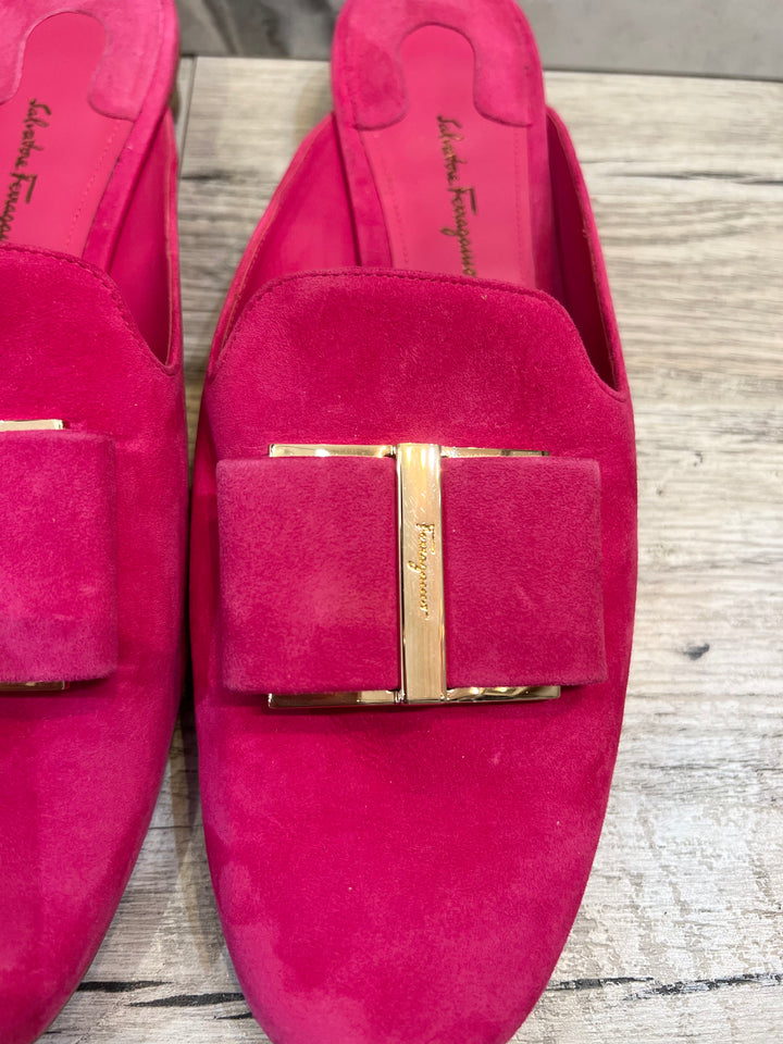 SALVATORE FERRAGAMO SCIACCA T VARA BOW MULES
