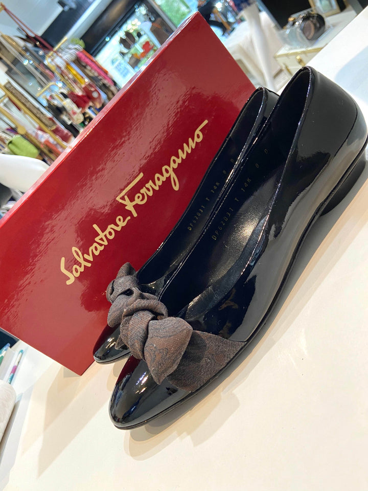 SALVATORE FERRAGAMO BALLET FLATS – Caroline's Fashion Luxuries