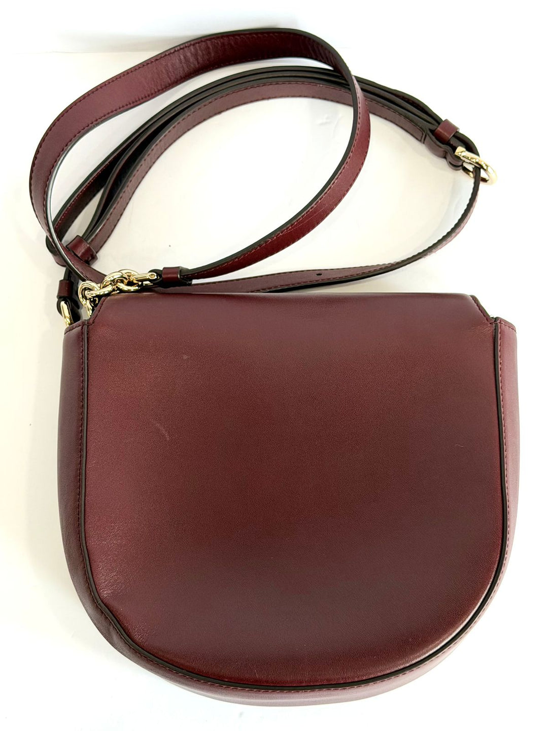 FERRAGAMO GANCINI VELA LARGE FLAP CALFSKIN LEATHER CROSSBODY BAG