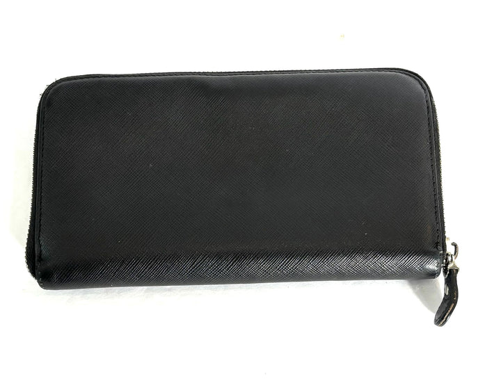 SALVATORE FERRAGAMO GANCINI ROUND ZIPPER LONG WALLET