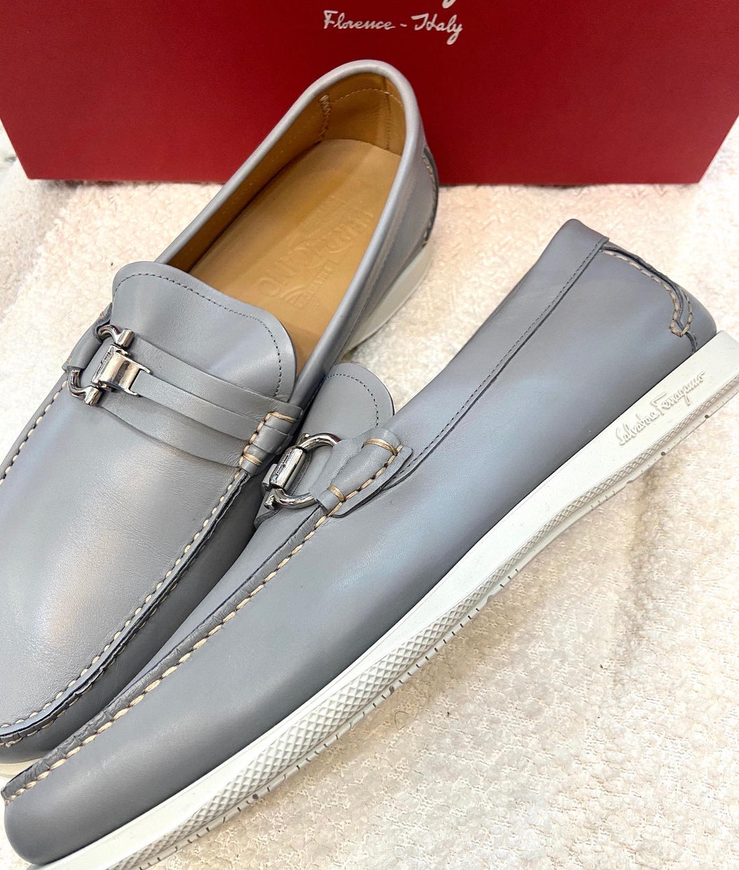 SALVATORE FERRAGAMO GREY MEN&