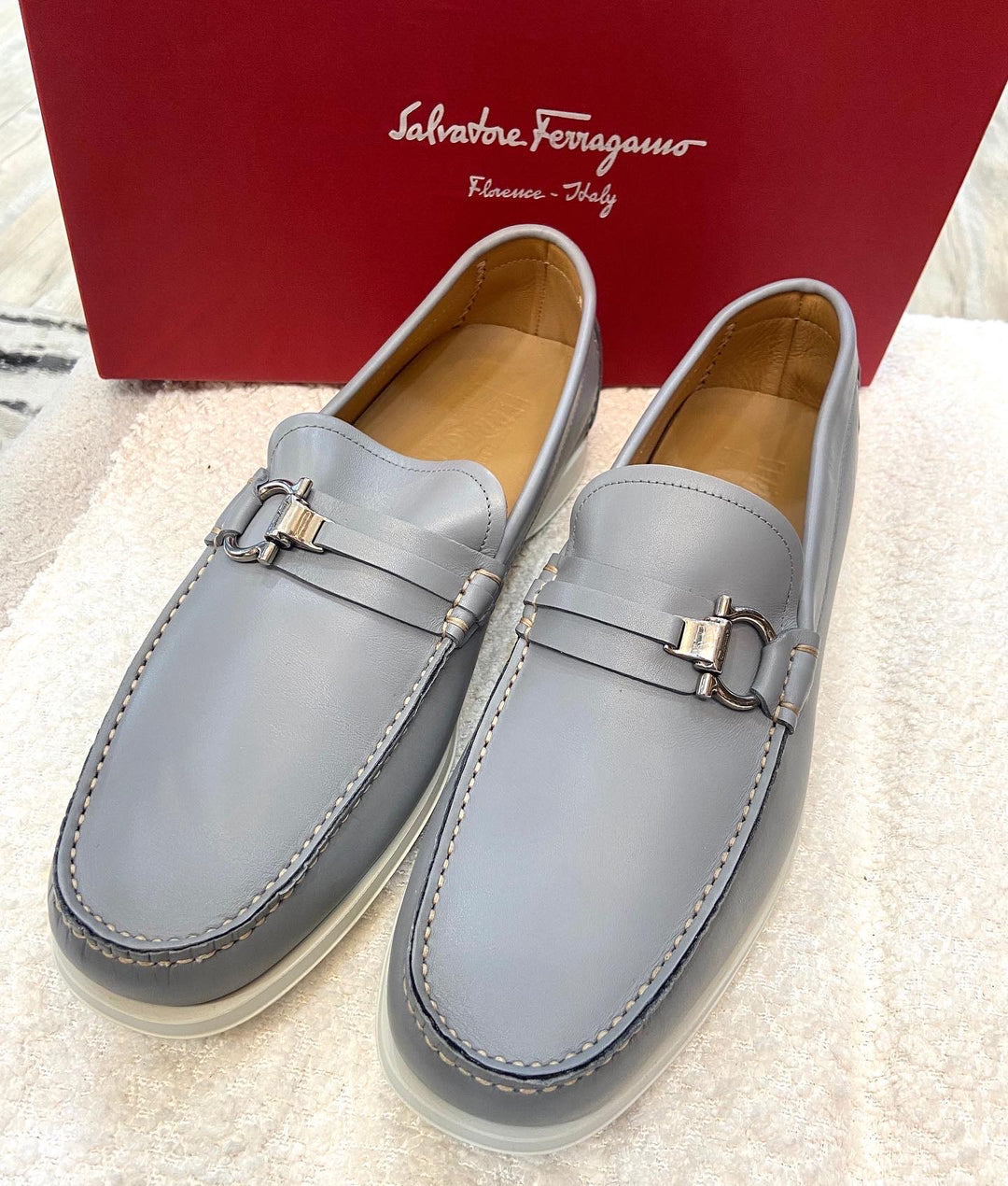 SALVATORE FERRAGAMO GREY MEN&