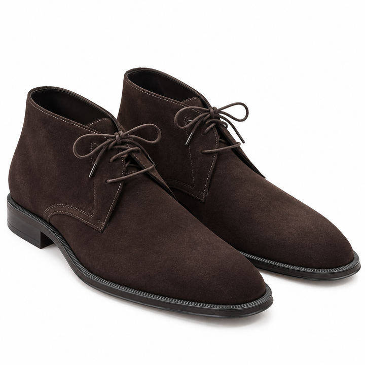 SALVATORE FERRAGAMO SUEDE CHUKKA BOOTS