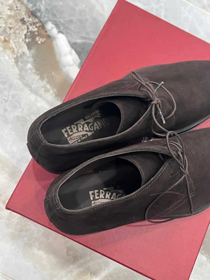 SALVATORE FERRAGAMO SUEDE CHUKKA BOOTS