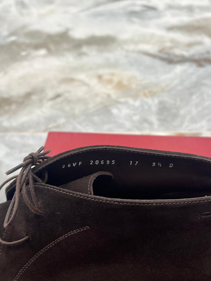 SALVATORE FERRAGAMO SUEDE CHUKKA BOOTS