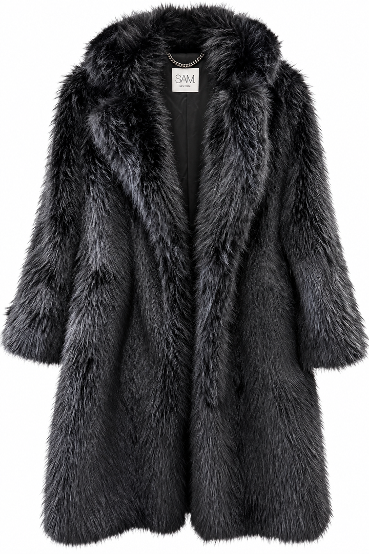 SAM. NEW YORK GOLDIE SHORT FAUX FUR COAT