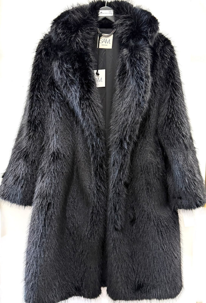 SAM. NEW YORK GOLDIE SHORT FAUX FUR COAT